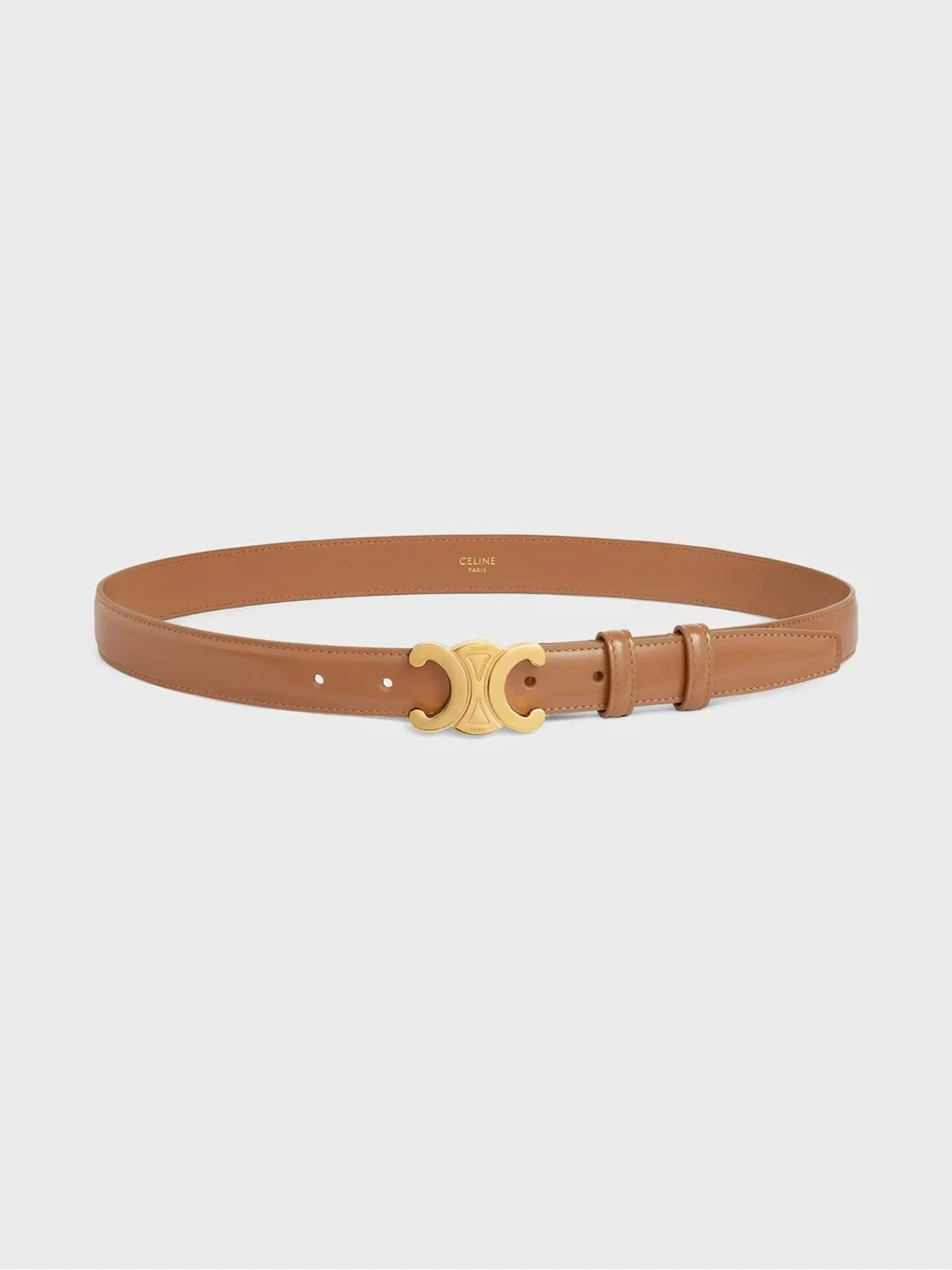 CELINE TRIOMPHE BELT 25MM IN TAURILLON LEATHER